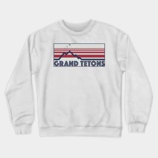 Grand Tetons Retro Style Crewneck Sweatshirt